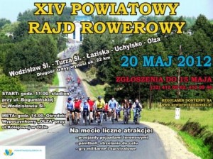 Rajd roweroy - PLAKAT - pomniejszony